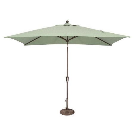 SIMPLY SHADE SimplyShade SSUM92-6X10RT00-A5413 Catalina 6 ft. x 10 ft. Rectangle Sunbrella Push Button Tilt Umbrella  Spa SSUM92-6X10RT00-A5413